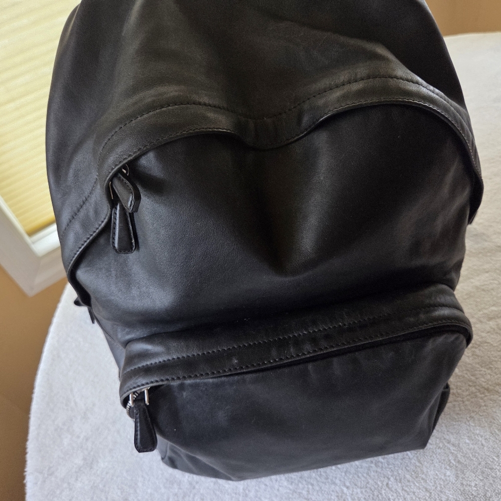 Prada Calfskin Leather Backpack Black - Picture 6 of 13